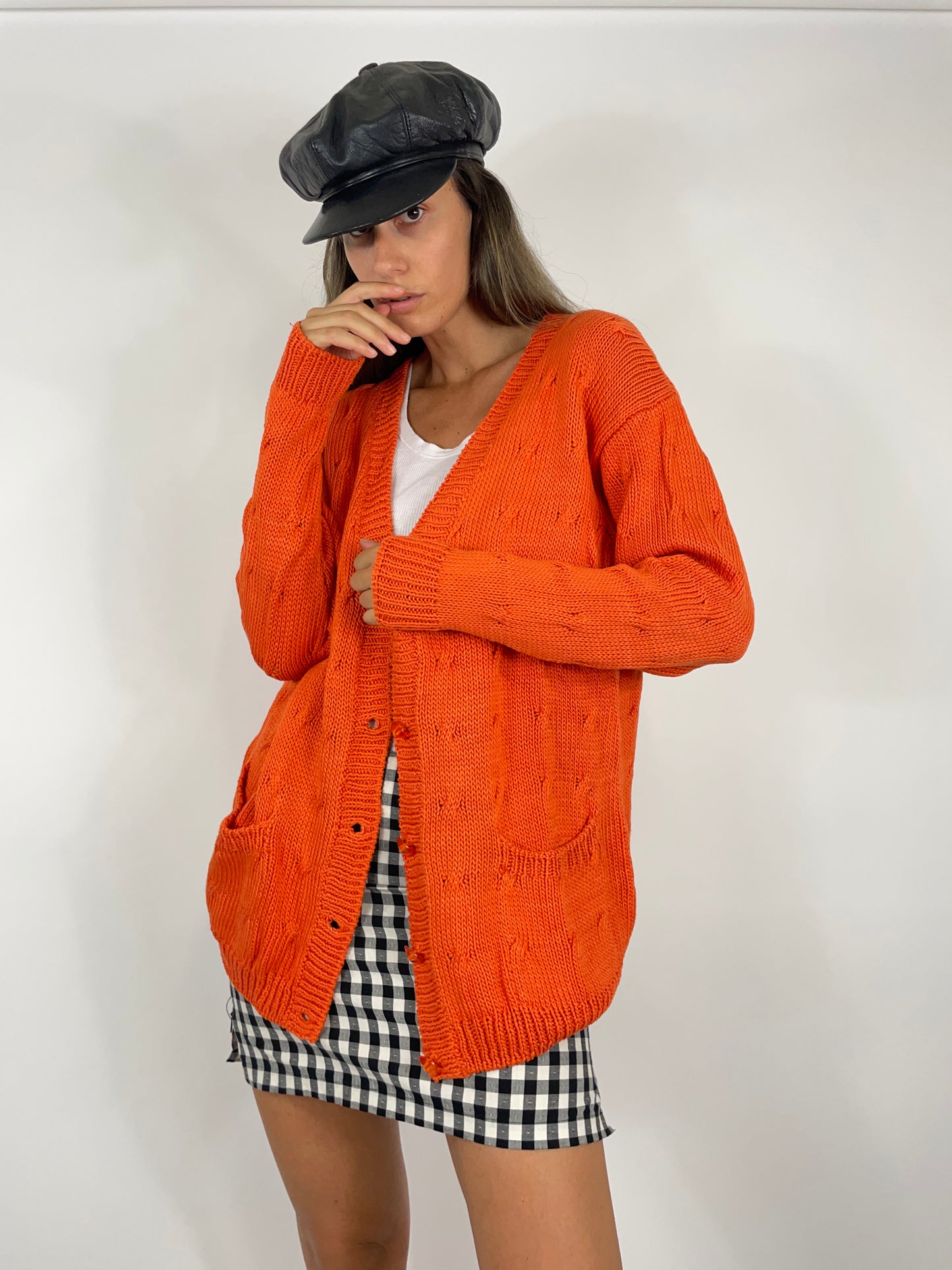 cardigan-vintage-arancione-in-cotone
