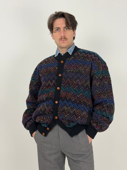 Cardigan anni '80 in Lana e Alpaca
