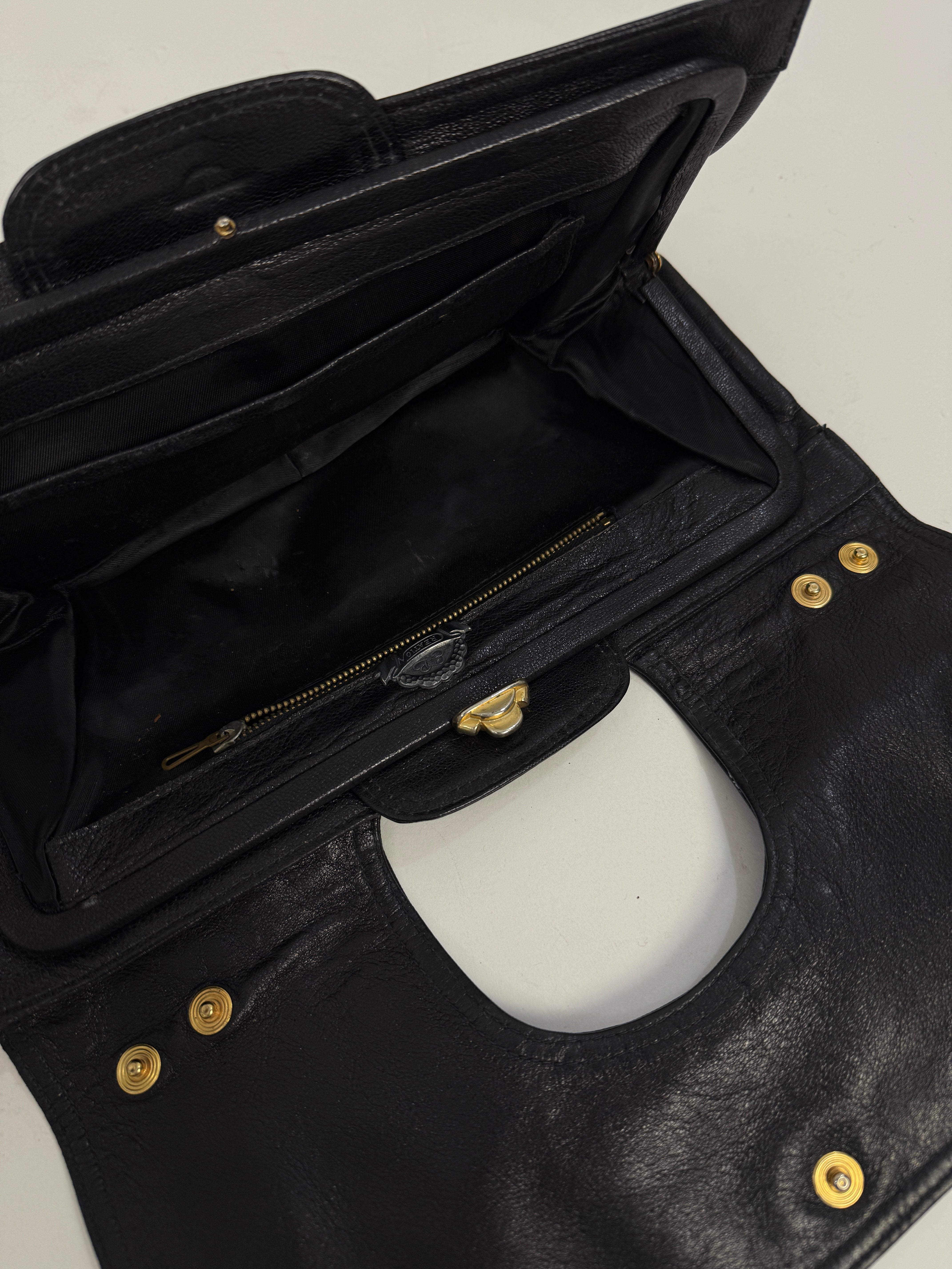 Clutch in vera pelle vintage