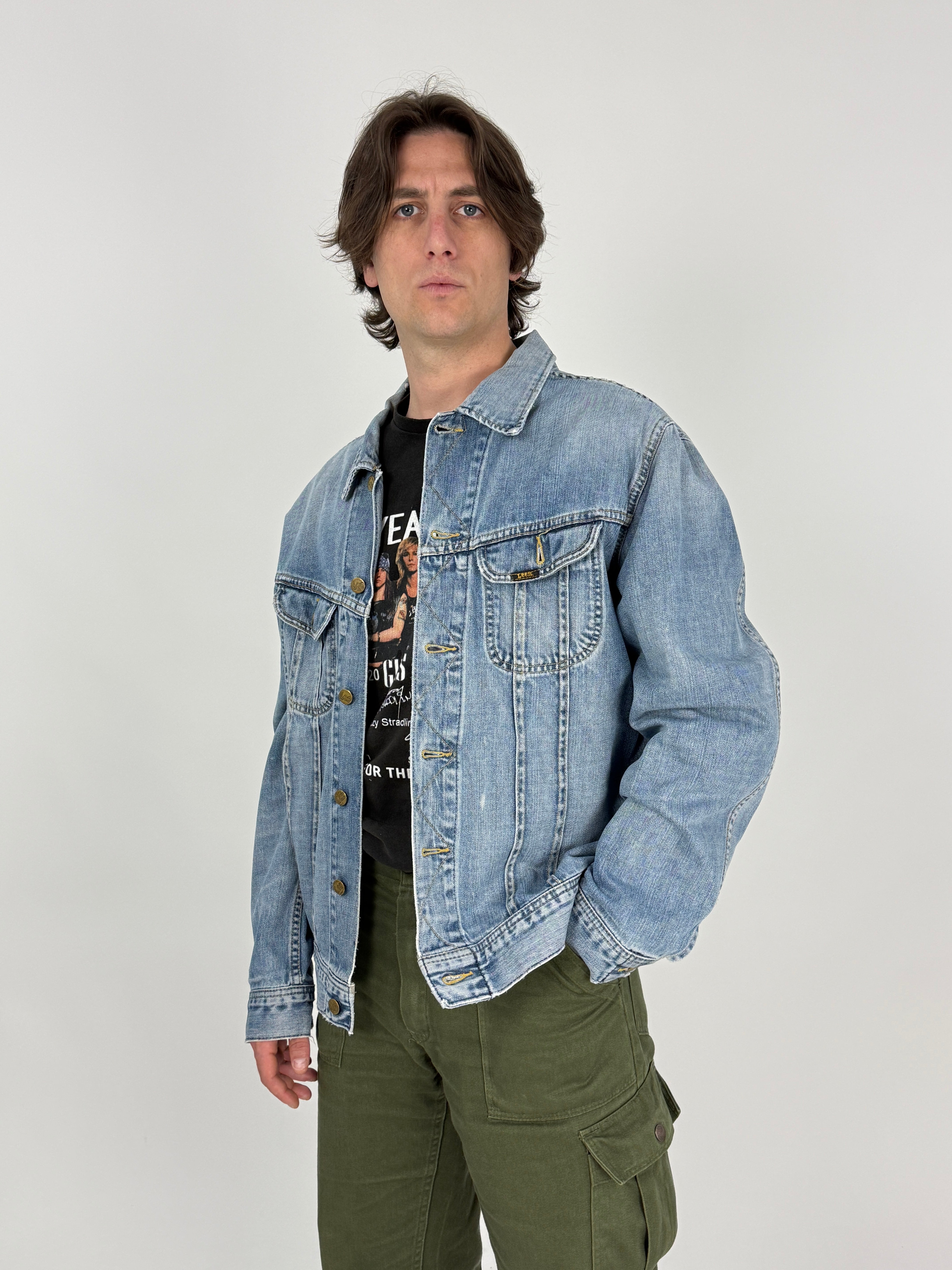 Giacca Denim Trucker Lee Vintage  Stonewash - Taglia XL