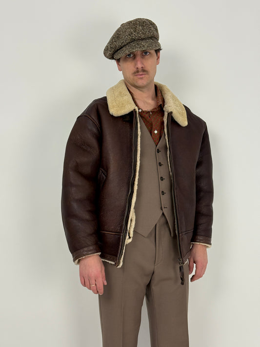 Giacca Aviazione Shearling anni '80