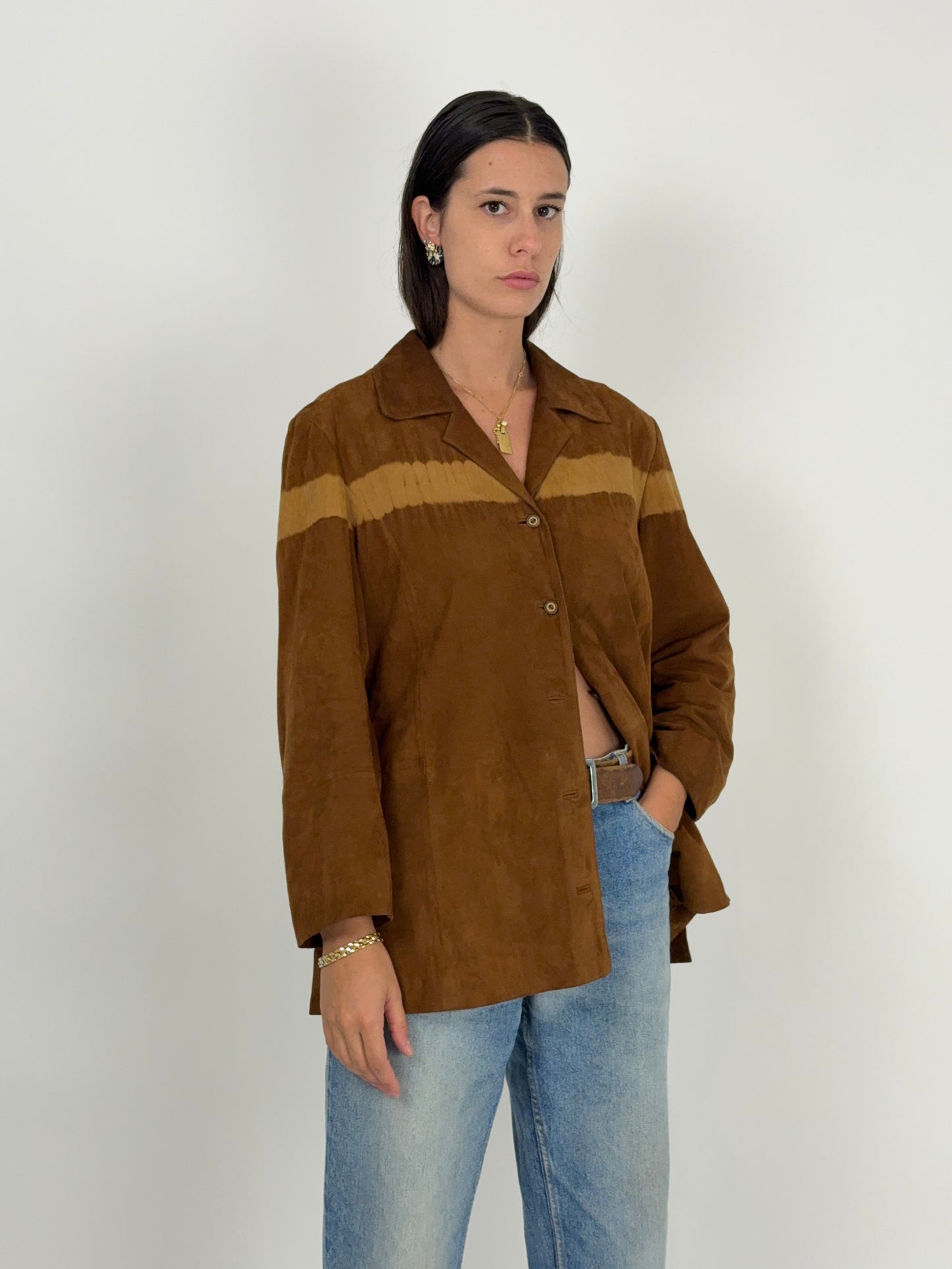 Camicia giacca in camoscio - Marina Sport anni ’80