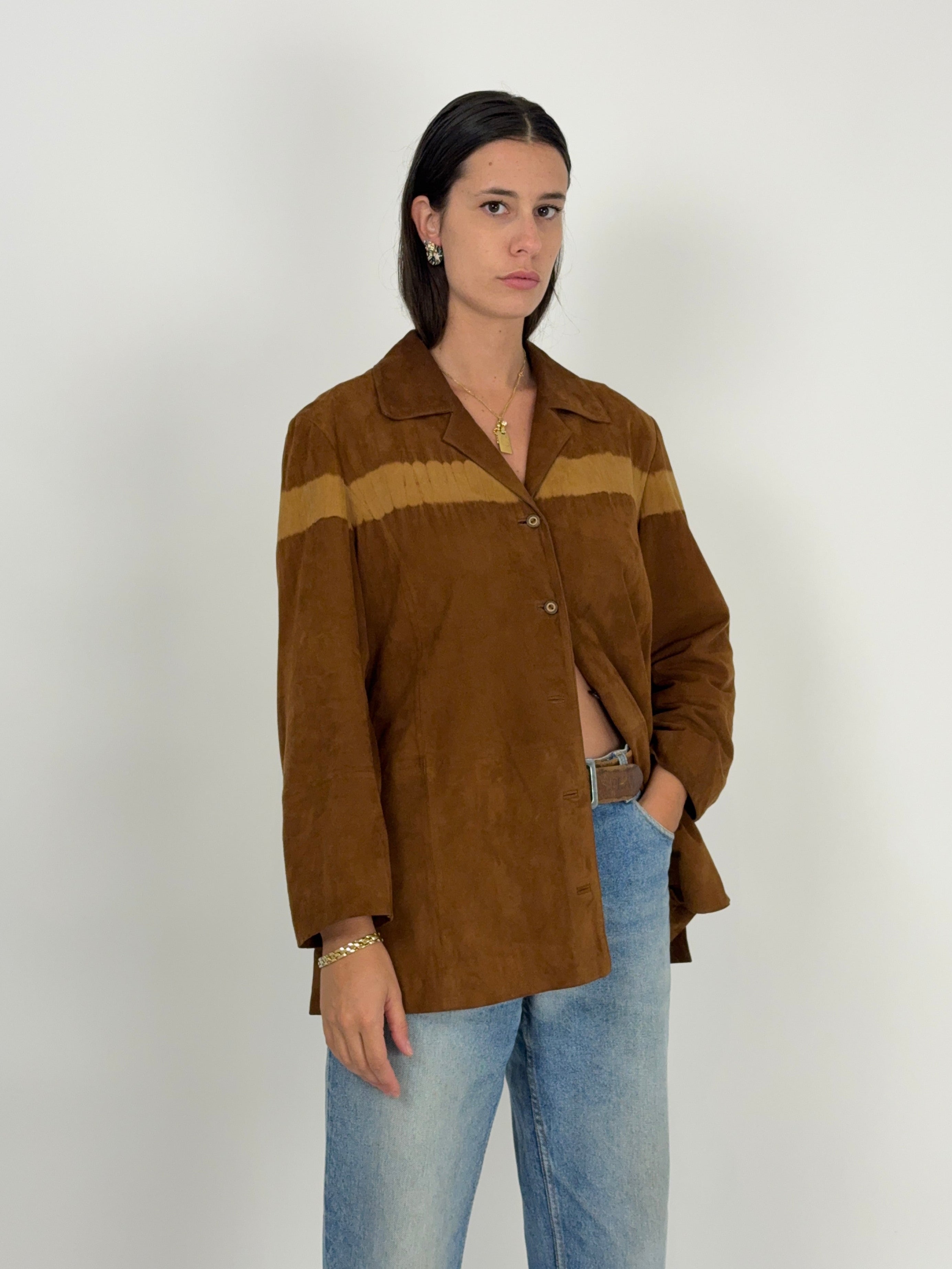 Camicia giacca in camoscio - Marina Sport anni ’80