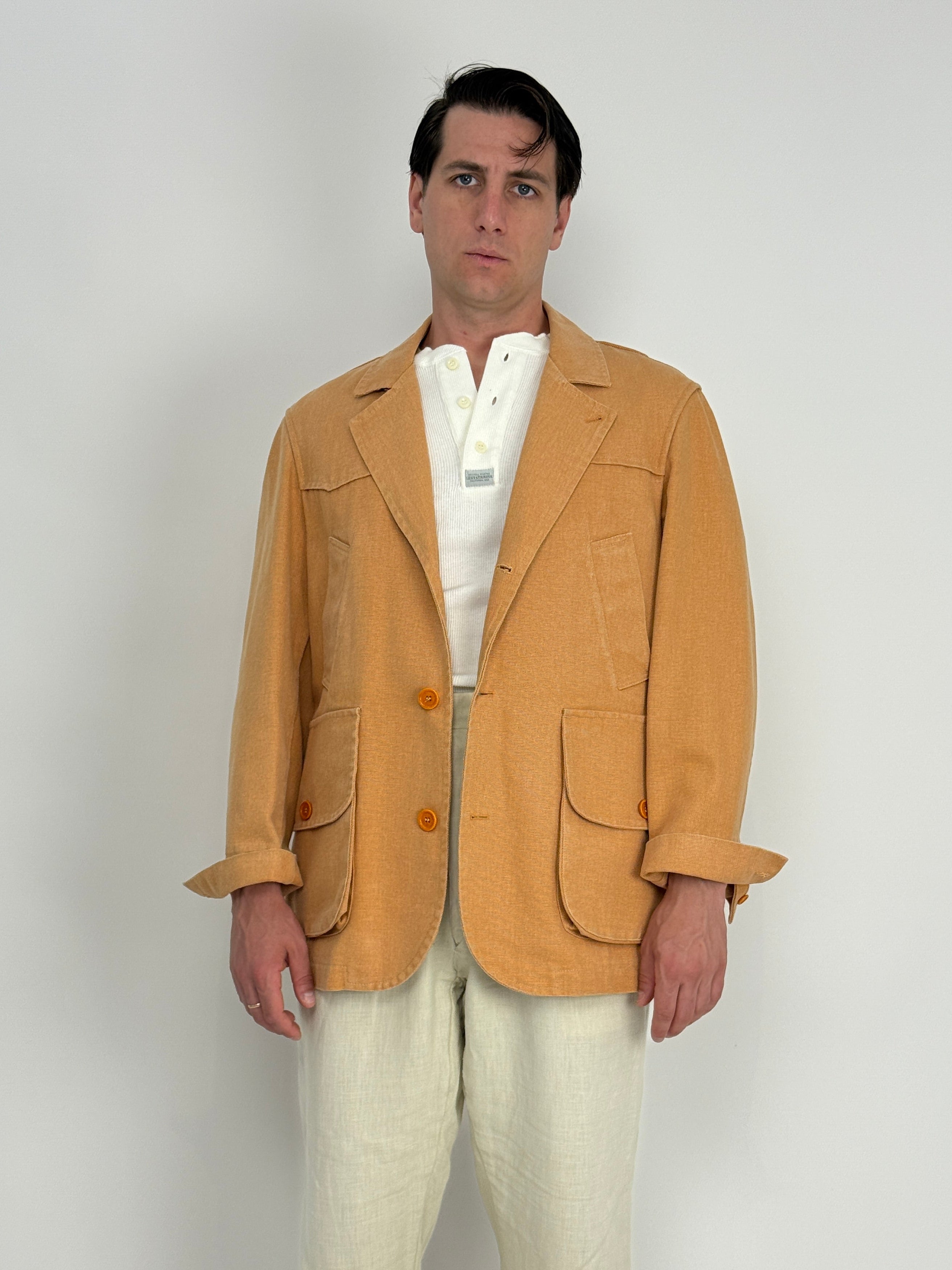 Giacca Sahariana in cotone naturale