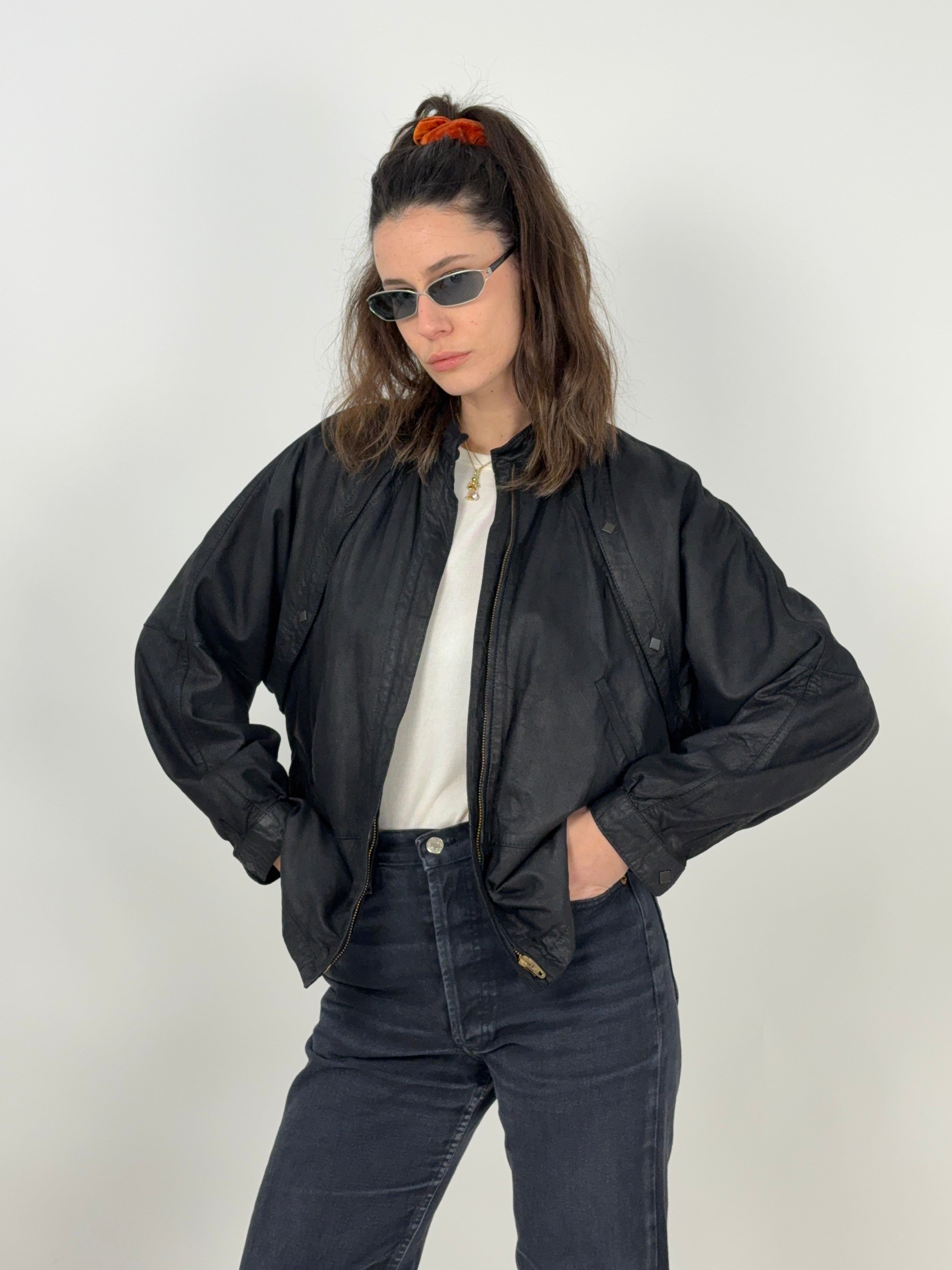 Giacca in pelle anni '70/'80