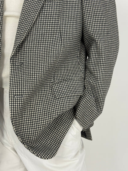 Giacca vintage Pied de Poule in Lana & Cashmere