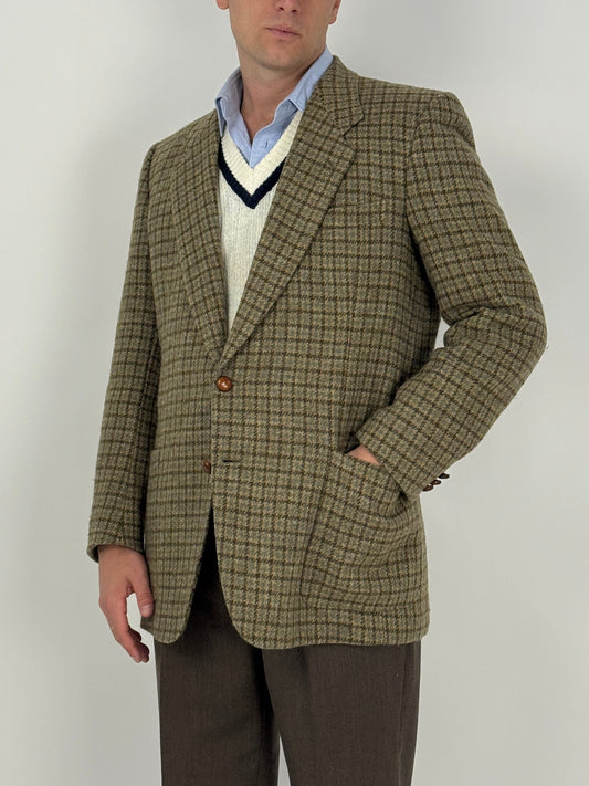 Giacca vintage in pura lana Brona Tweeds - Made in Scotland