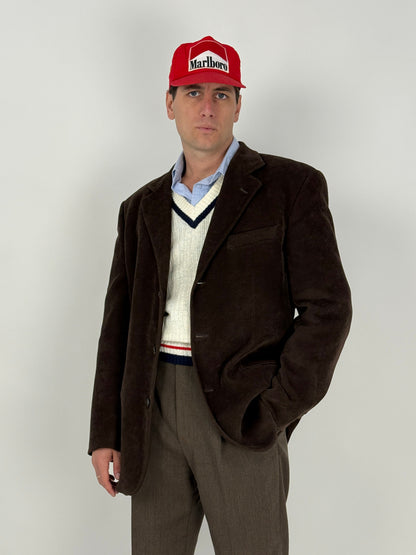 Giacca in velluto marrone anni '80