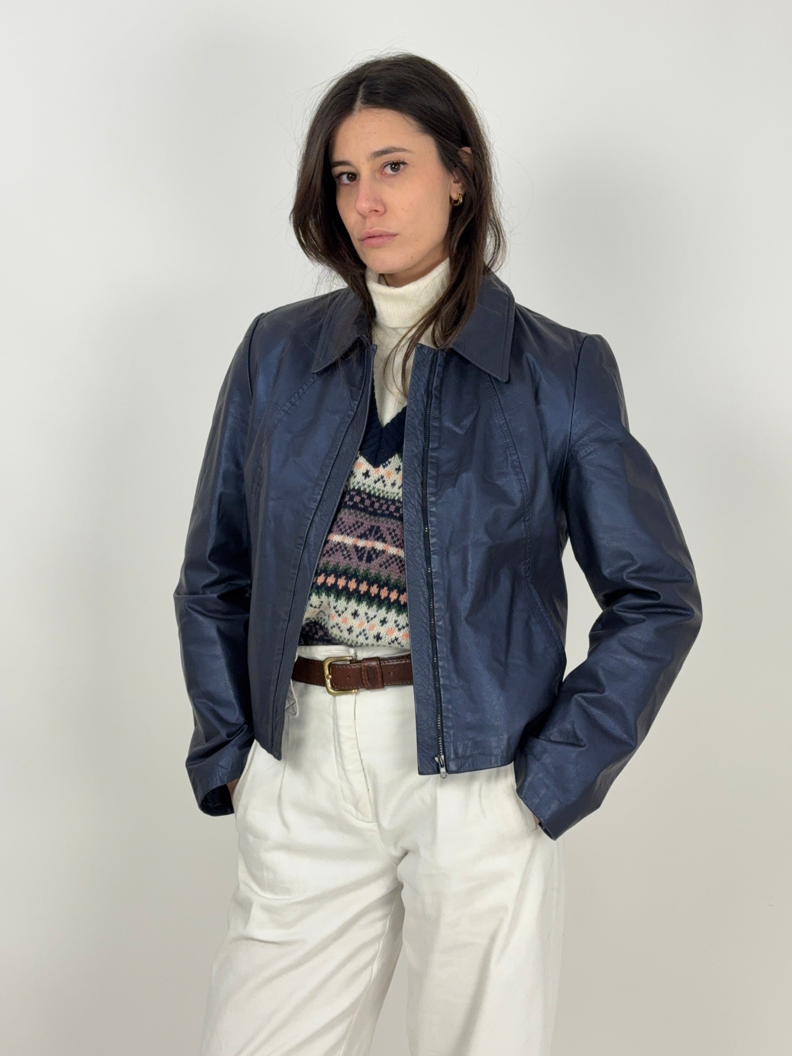 Giacca in vera pelle anni '90