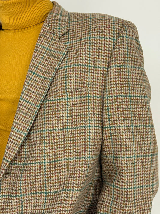 Giacca in lana/cashmere pied de poule Masteri Veneziani