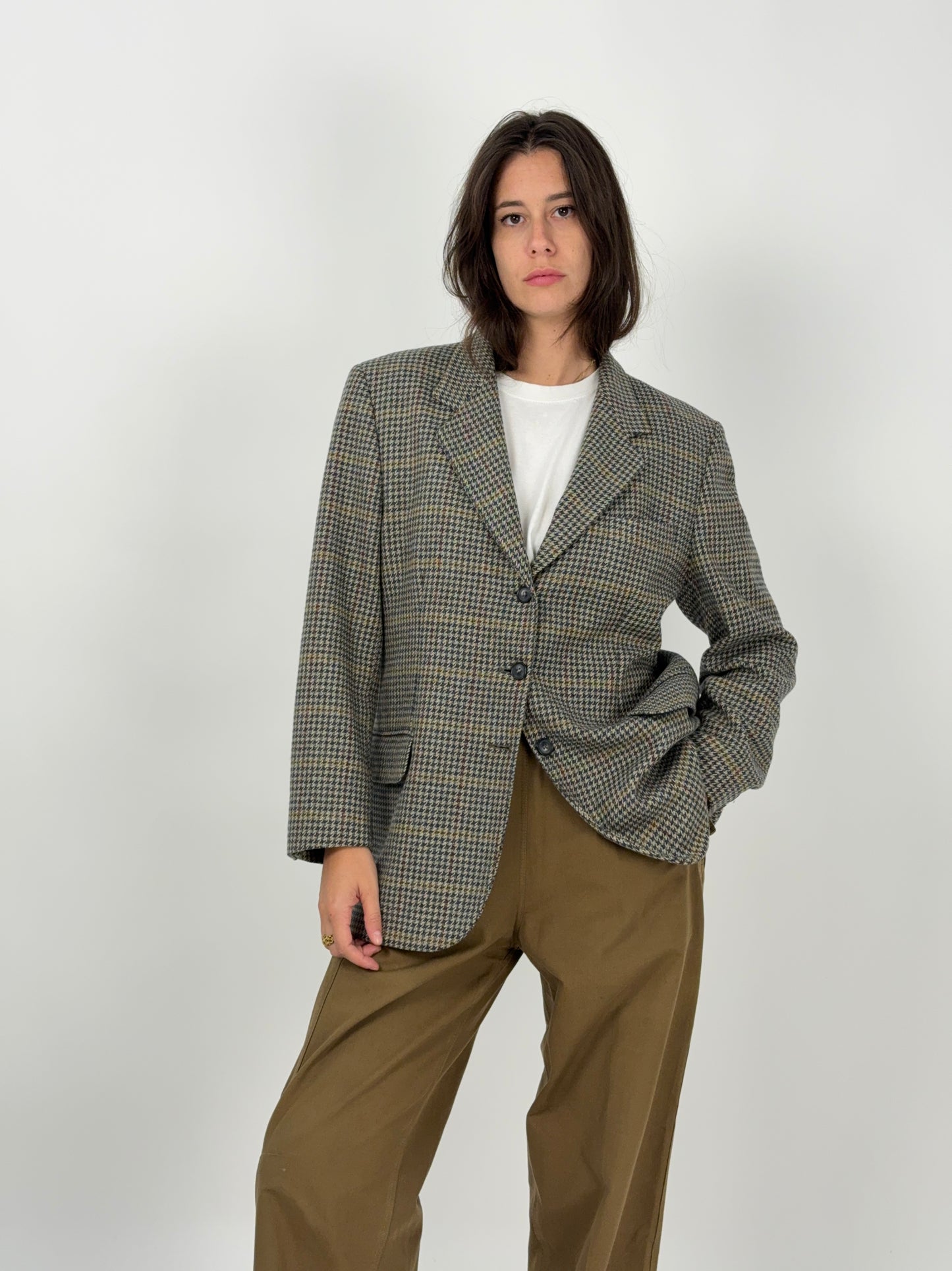 Giacca Ghirardelli in lana Principe di Galles anni ’80