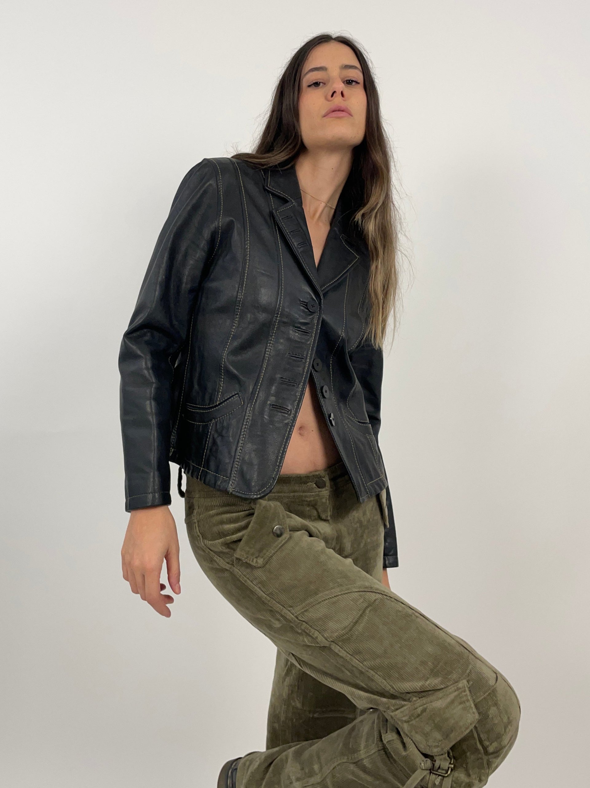 Giacca Pelle Giubbino Moto Estivo Donna Abbigliamento Moto Donna