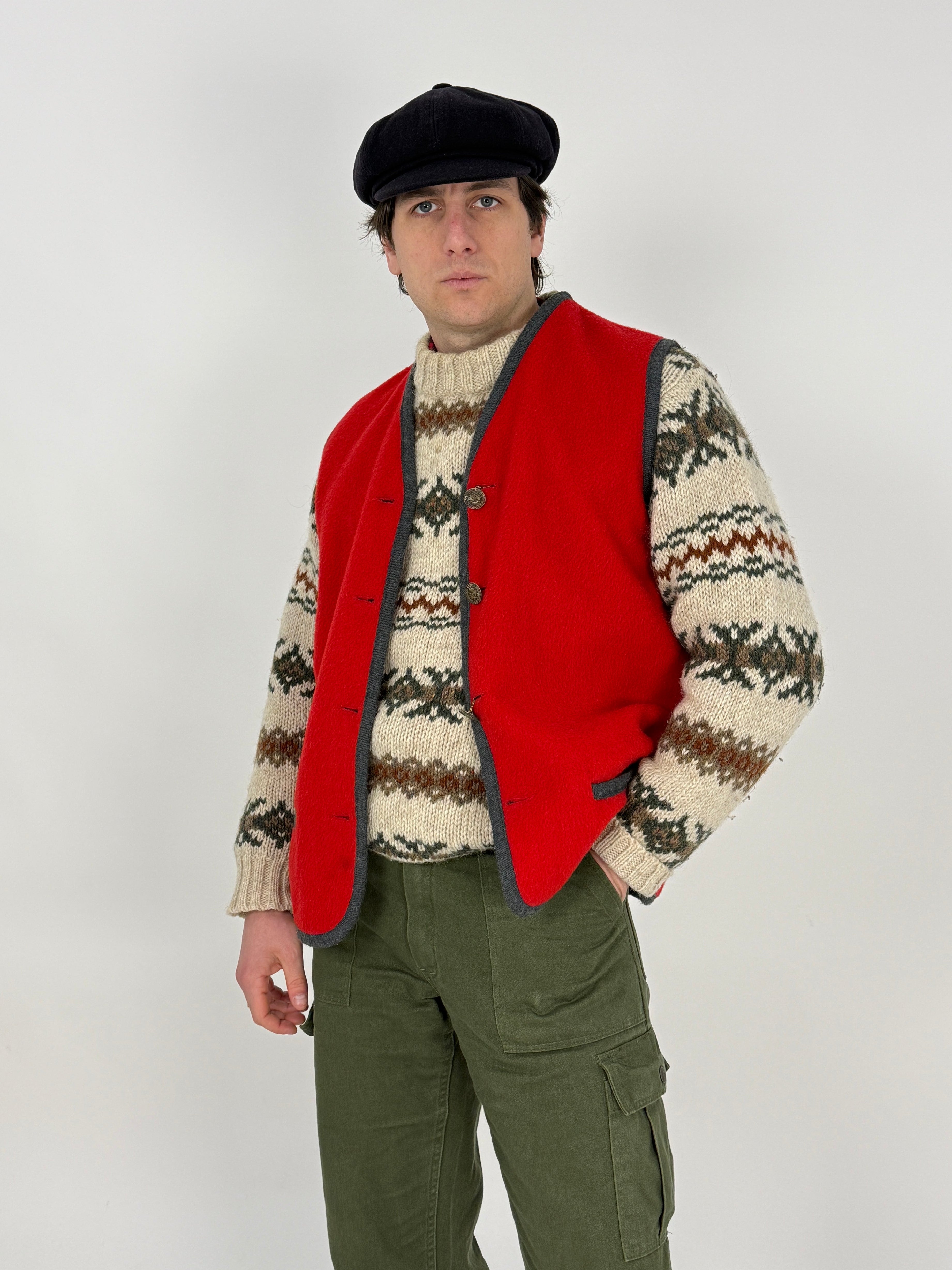 Gilet vintage in lana