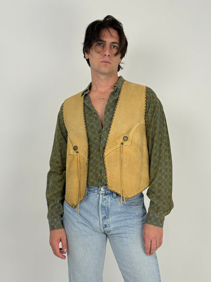 Gilet in camoscio Maverick