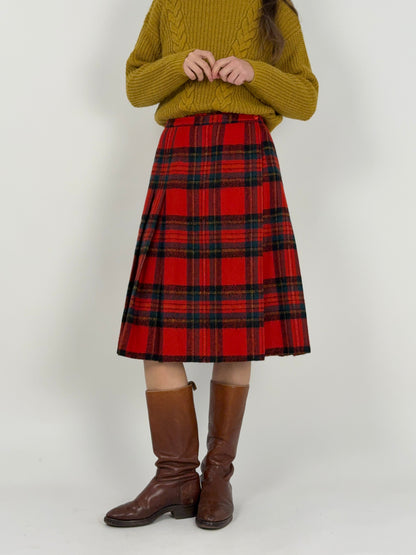Kilt Scozzese anni '70 in lana mohair