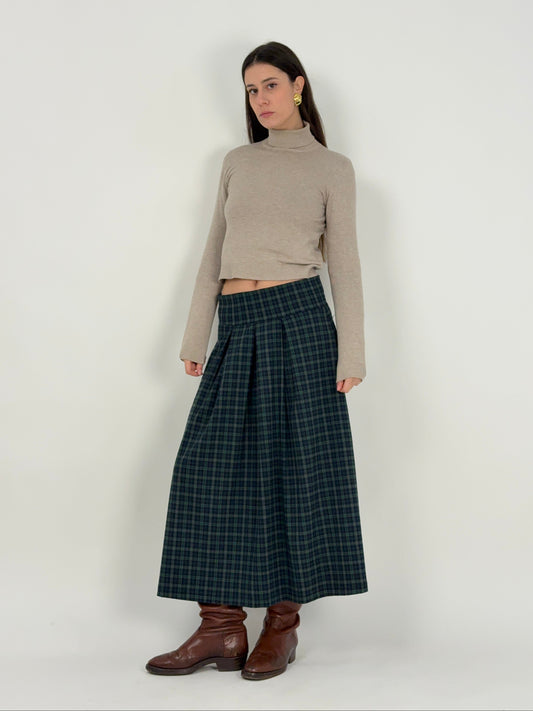 Gonna lunga tartan anni ’80