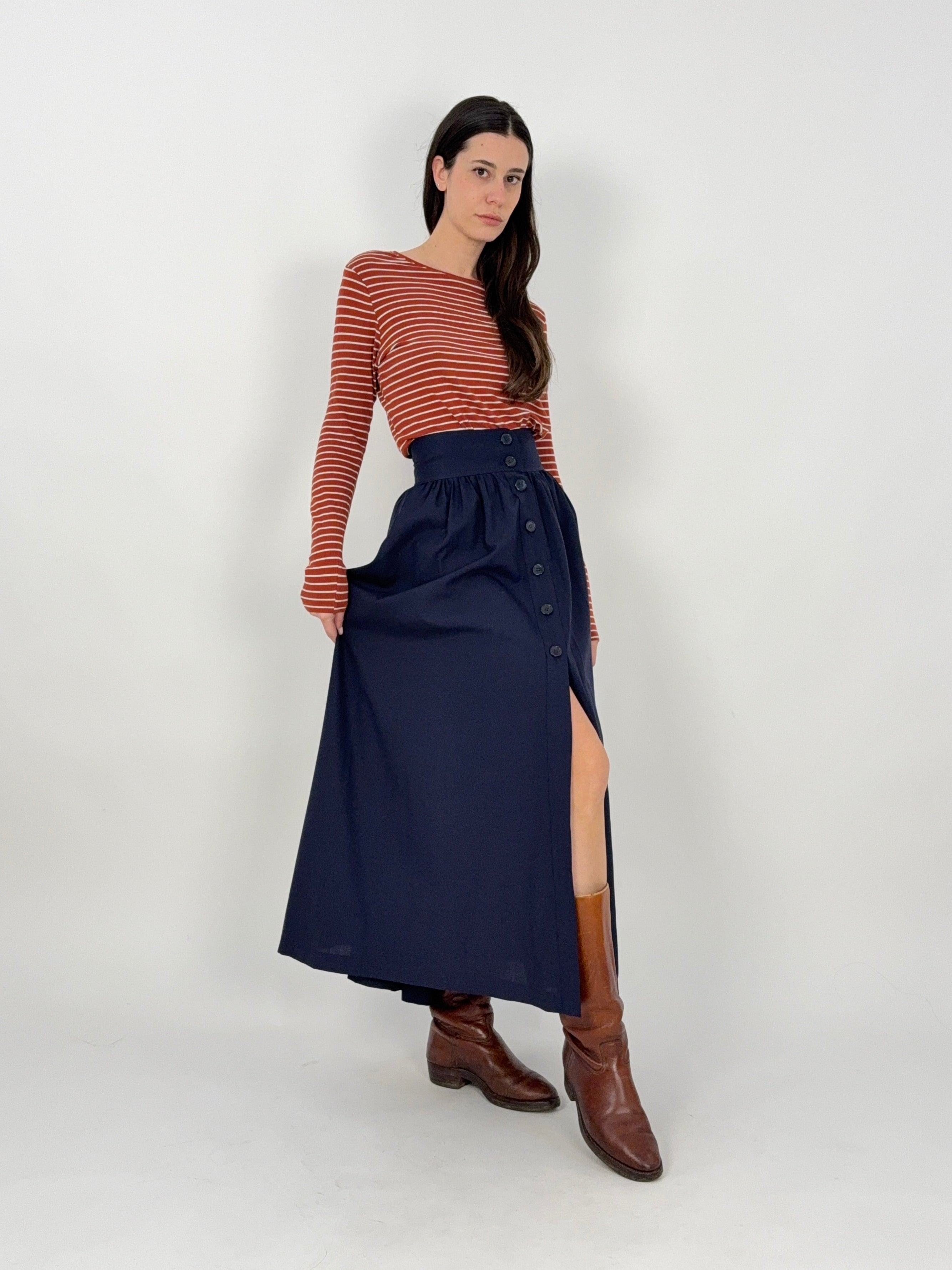 Gonna lunga a ruota vintage - sartoriale