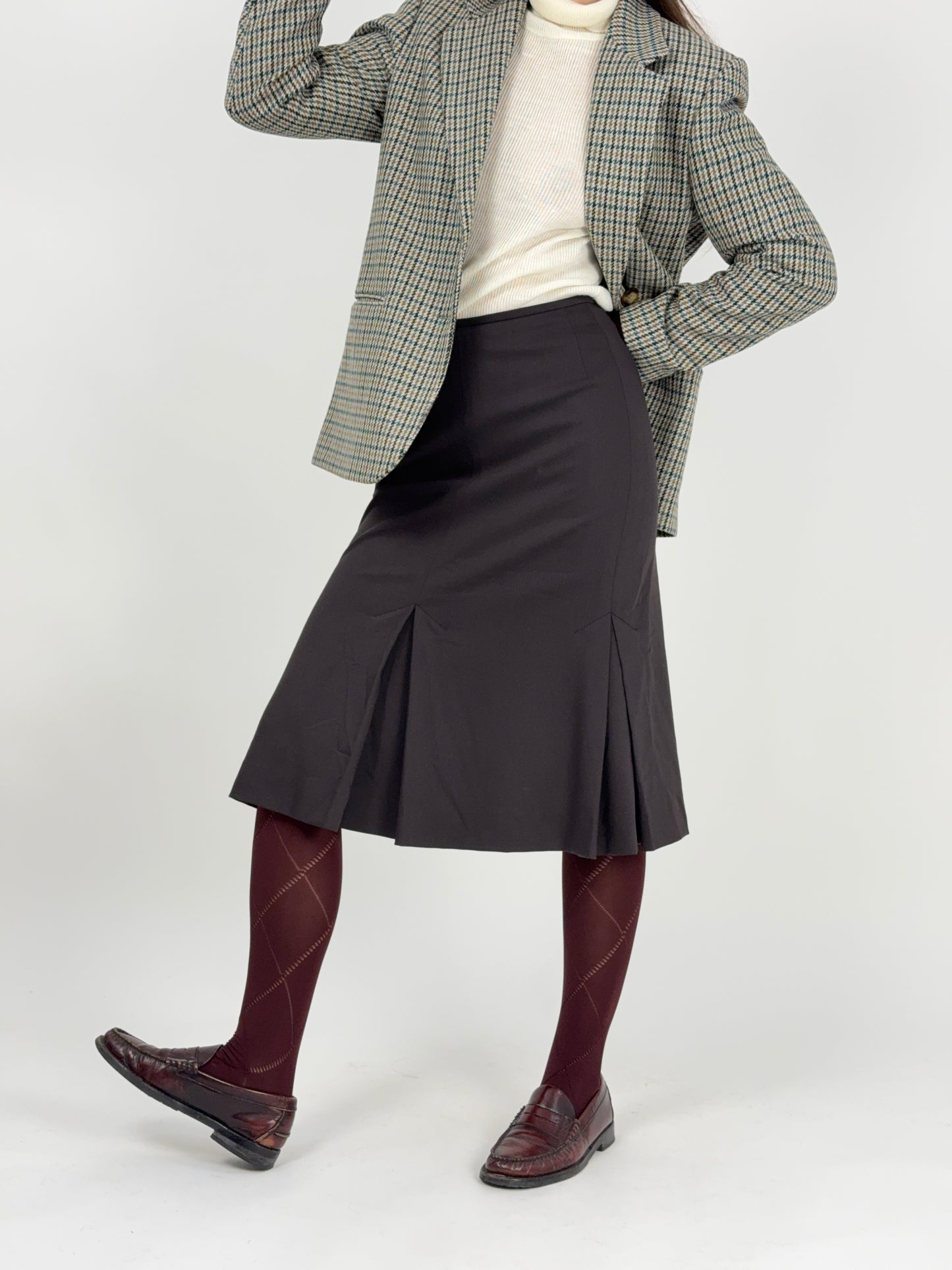 Gonna midi con Pieghe Frontali anni ’90