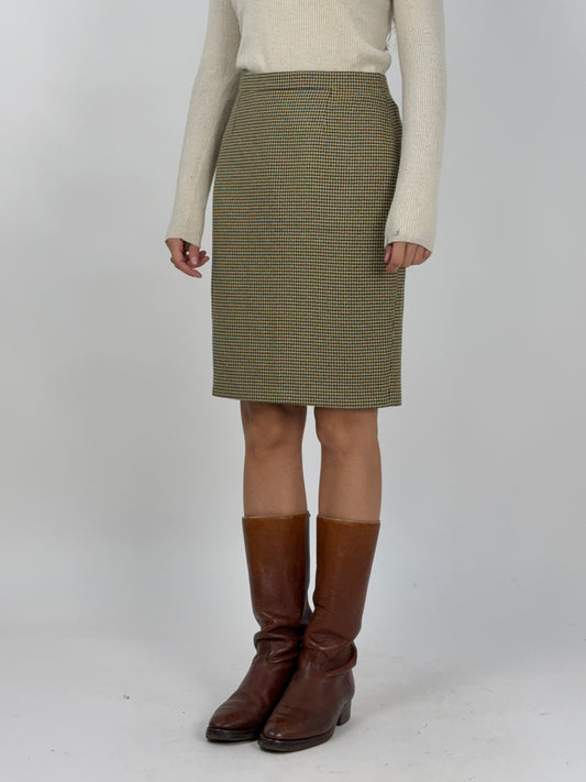 Gonna tubino in pied de poule