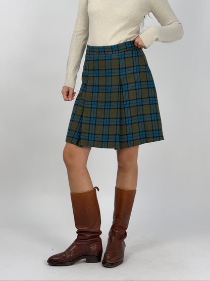 Gonna Stefanel in misto lana tartan