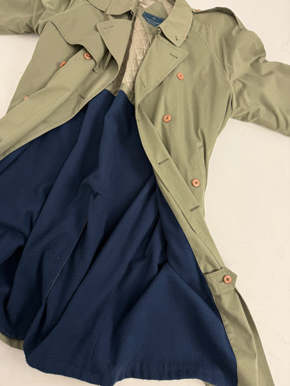 Trench anni '80 con calda fodera