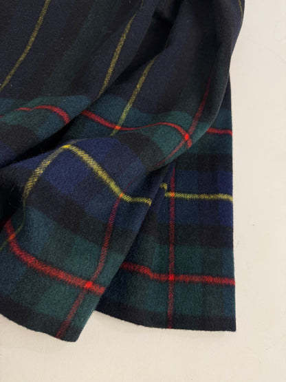 Gonna a pieghe in lana scozzese anni ’80