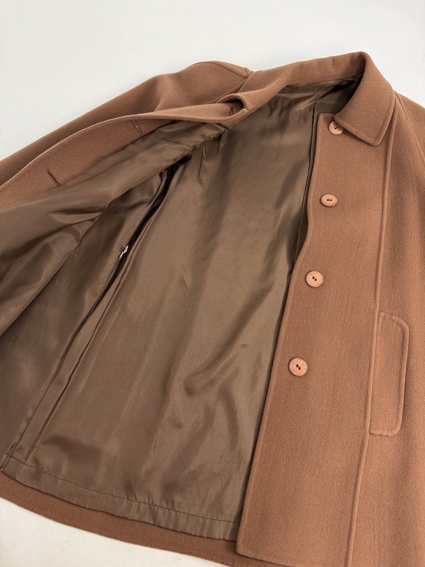 Cappotto Cammello in Lana anni '70