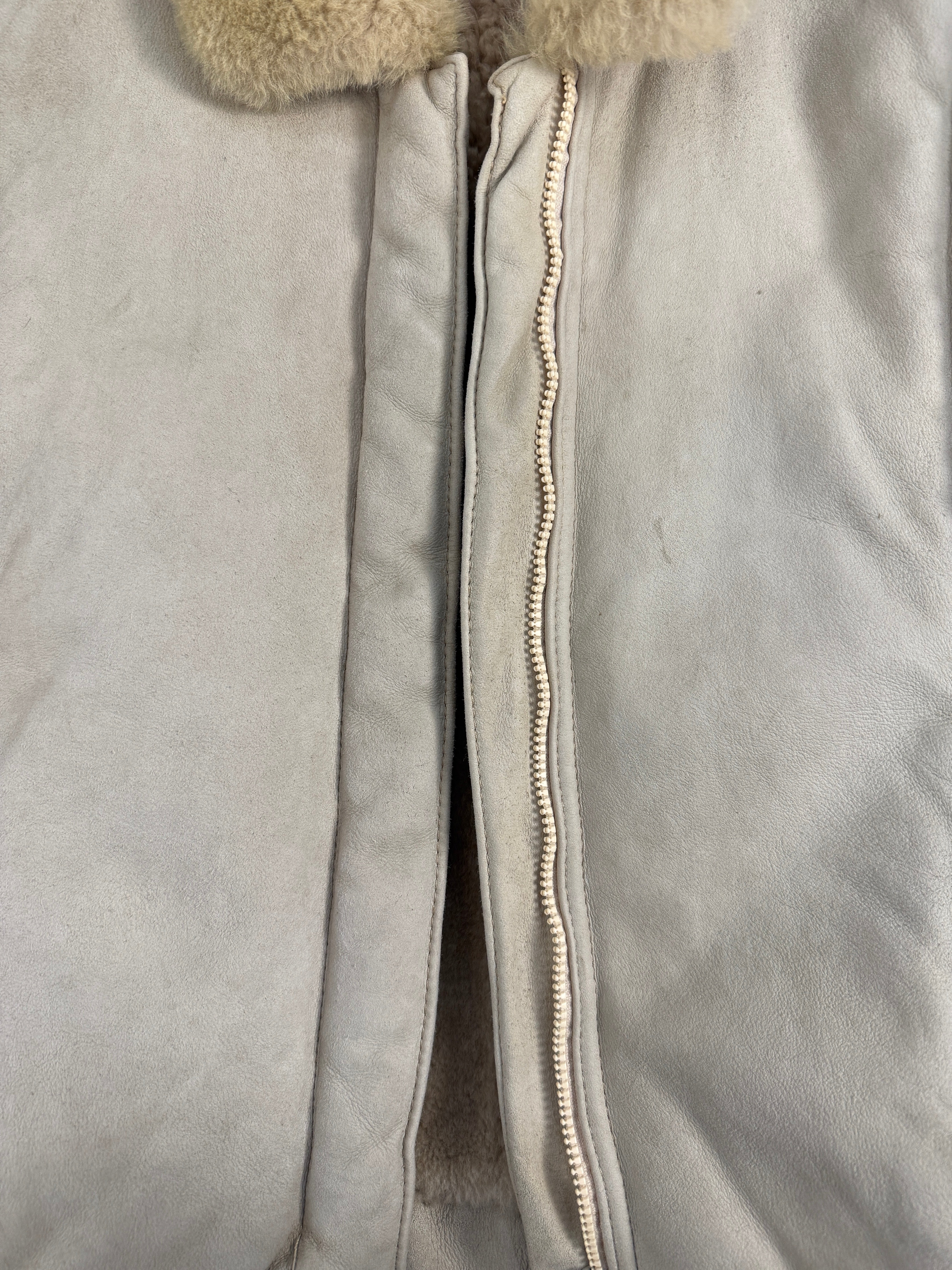 Cappotto monotone shearling anni '70