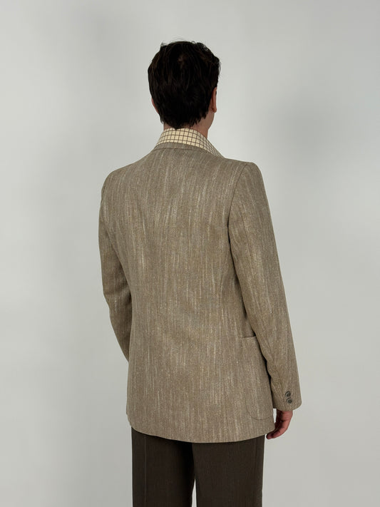 Giacca in lana spigata anni '70