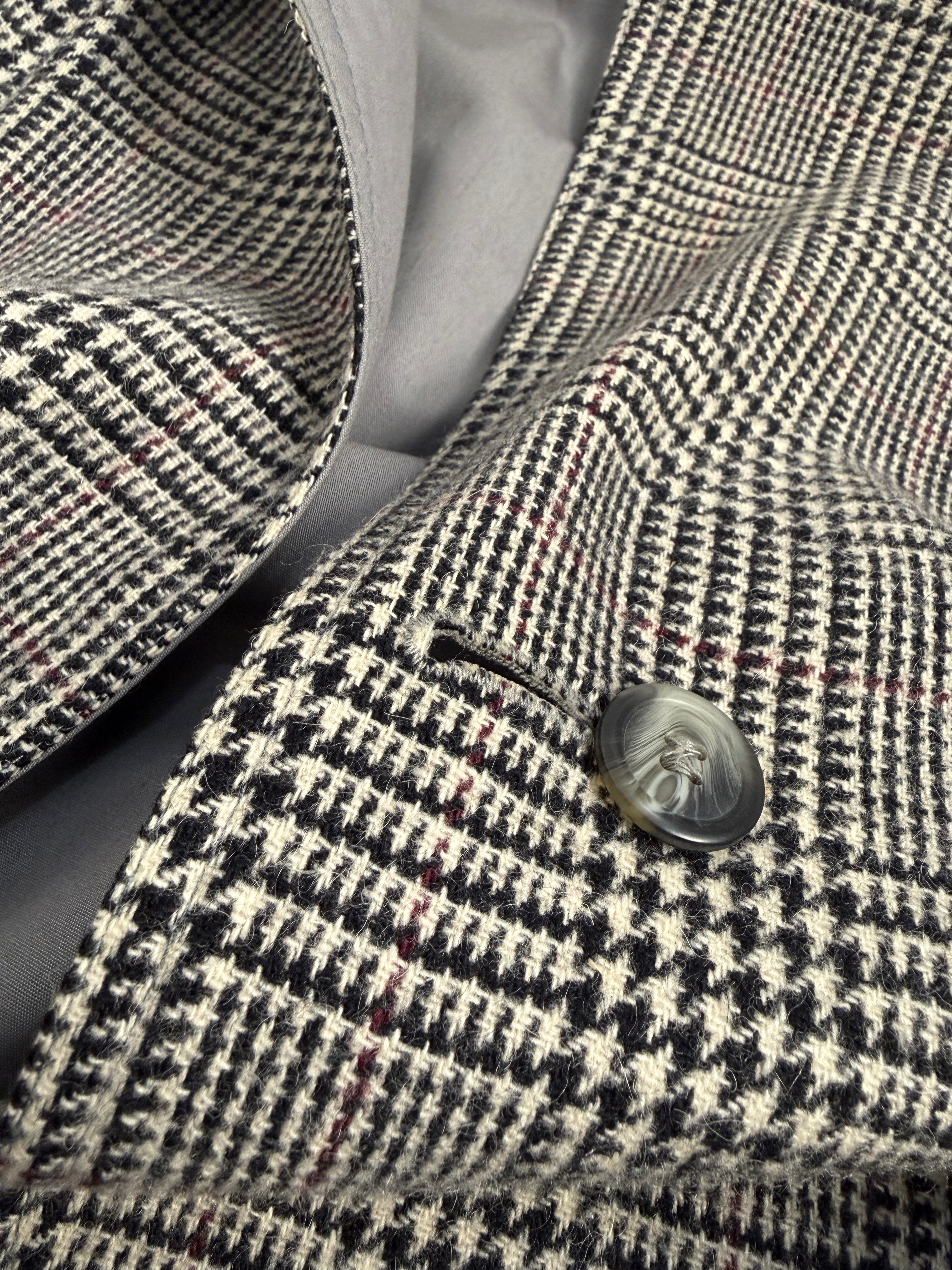 Cappotto reversibile sartoriale-Check Principe di Galles - Fangovintage