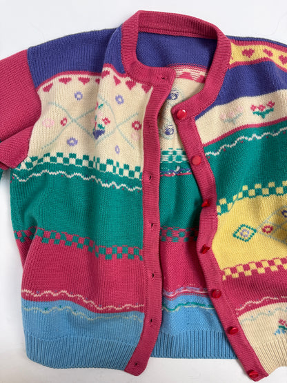 Cardigan in lana anni '80