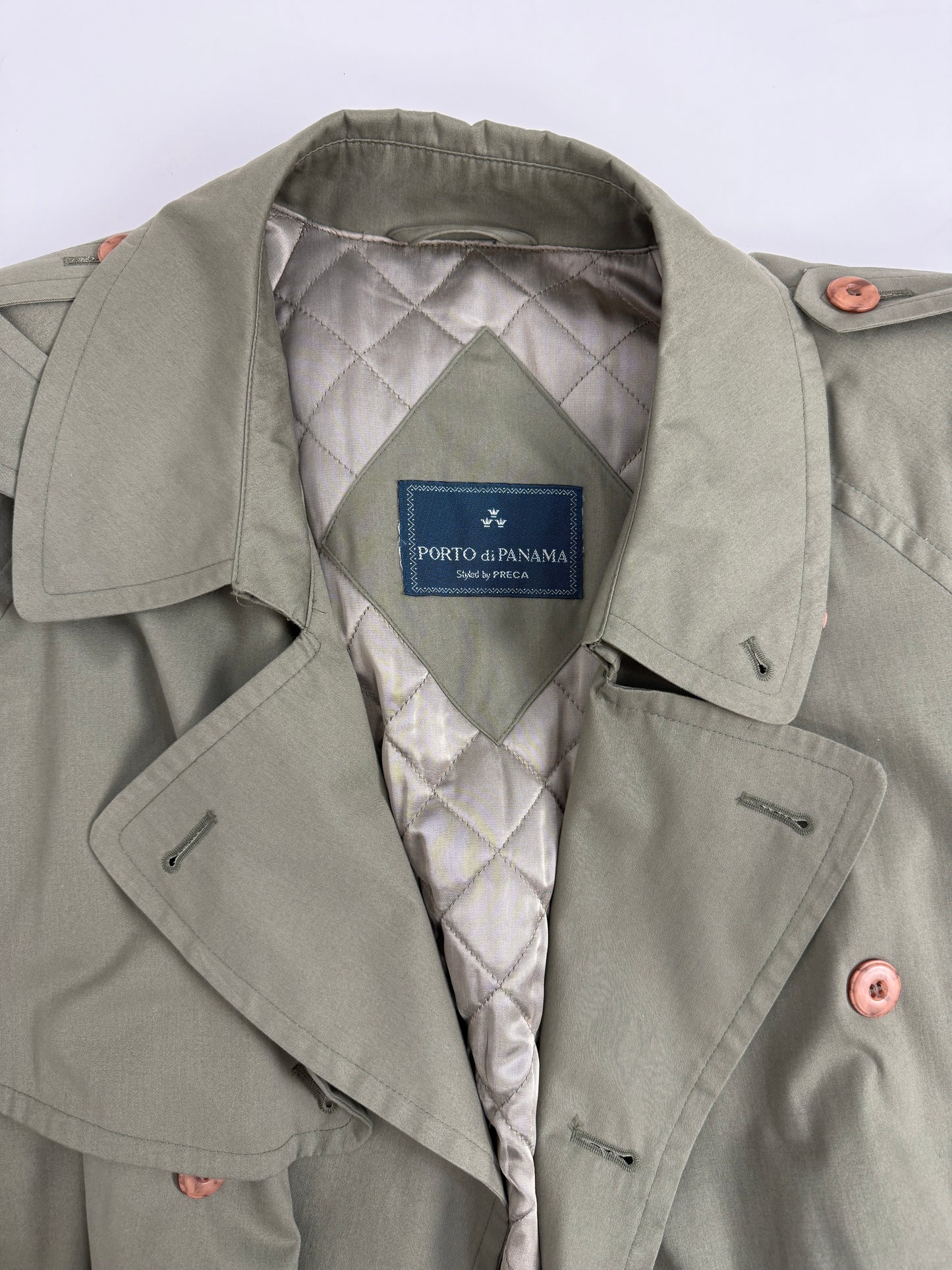 Trench anni '80 con calda fodera