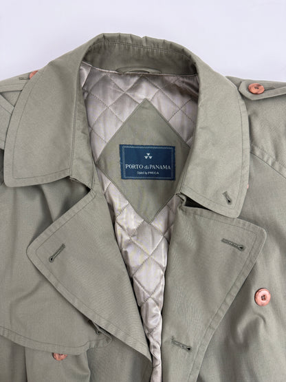 Trench anni '80 con calda fodera