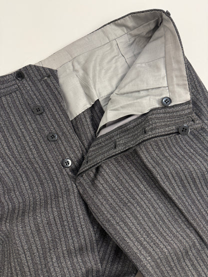 Pantaloni anni '60 in lana a righe