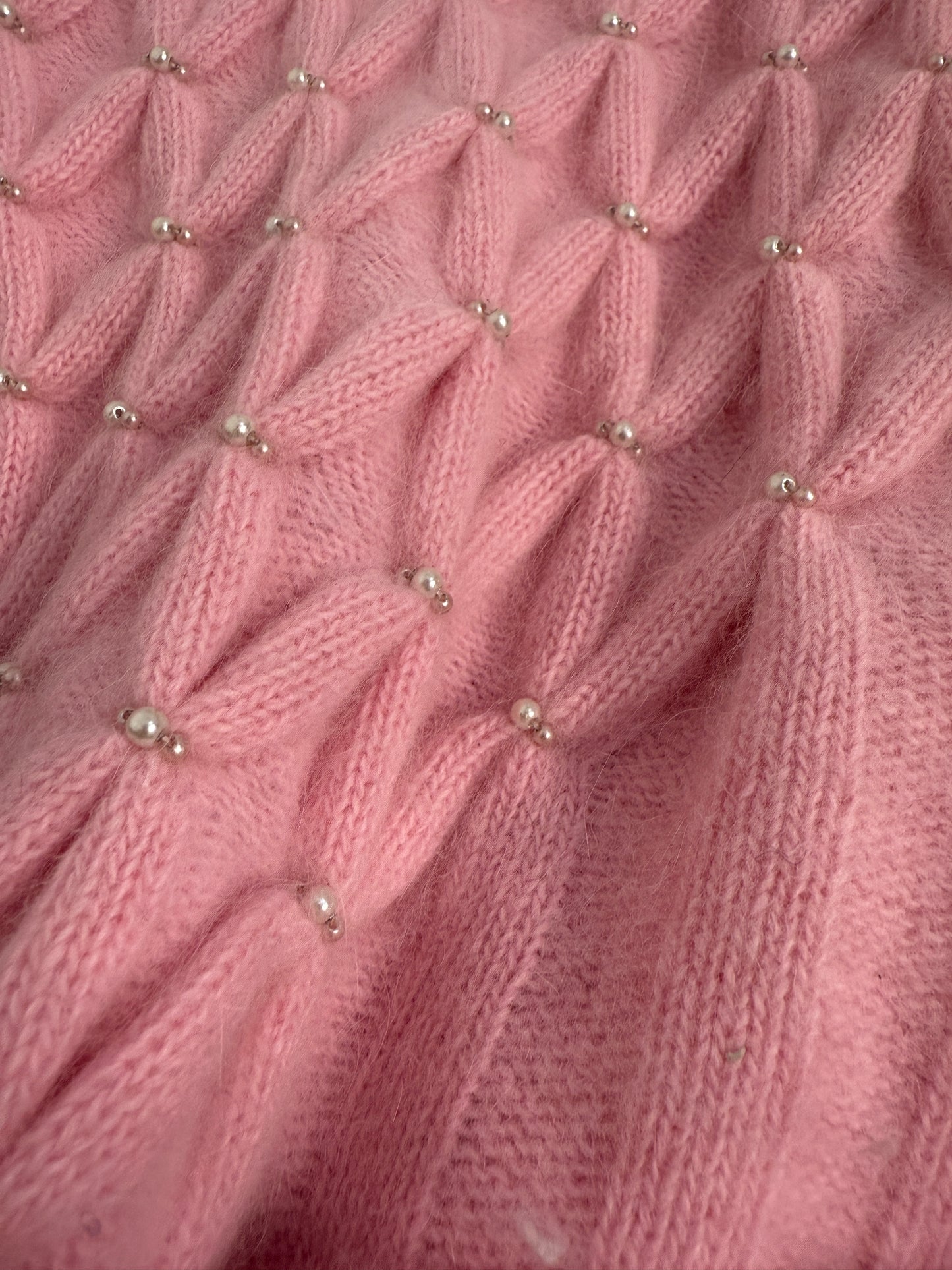 Maglione con perline ricamate anni '80