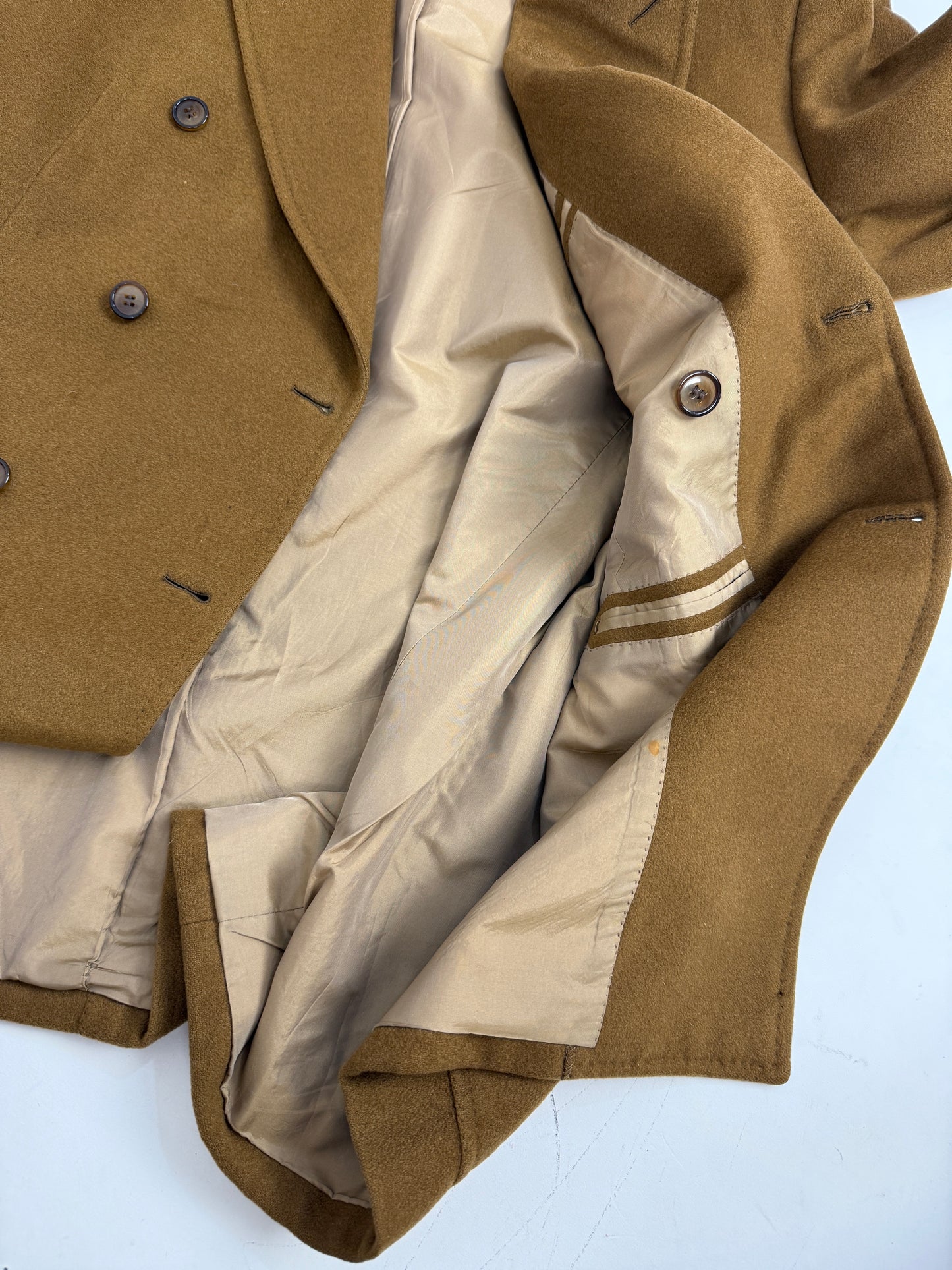 Cappotto doppiopetto in puro cashmere vintage