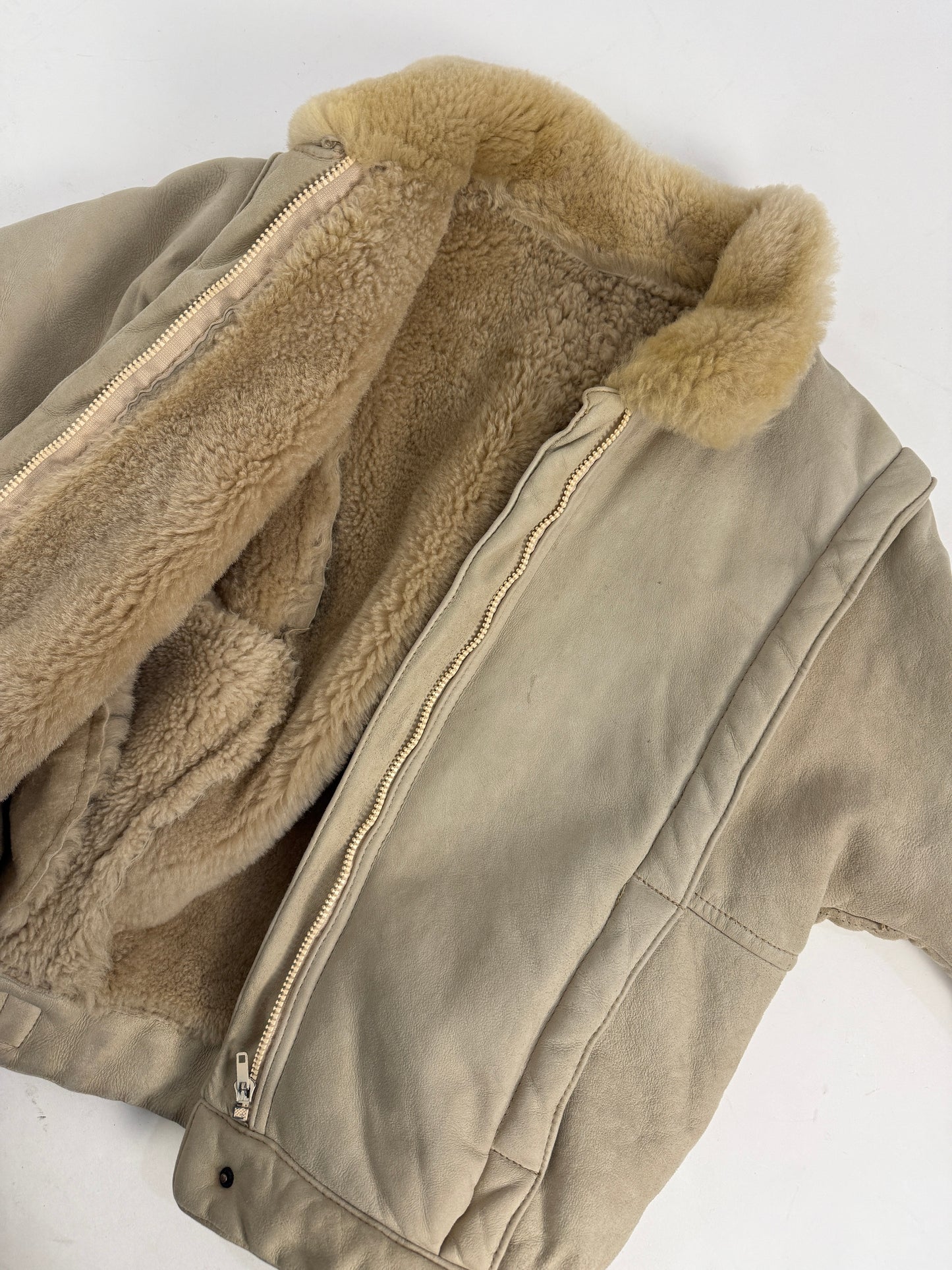 Cappotto monotone shearling anni '70