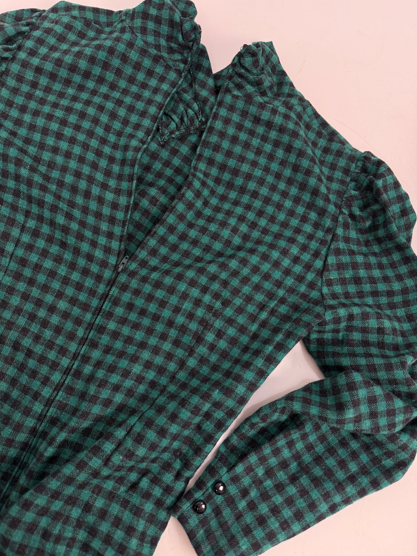 Abito Luisa Spagnoli in lana a quadretti anni '80