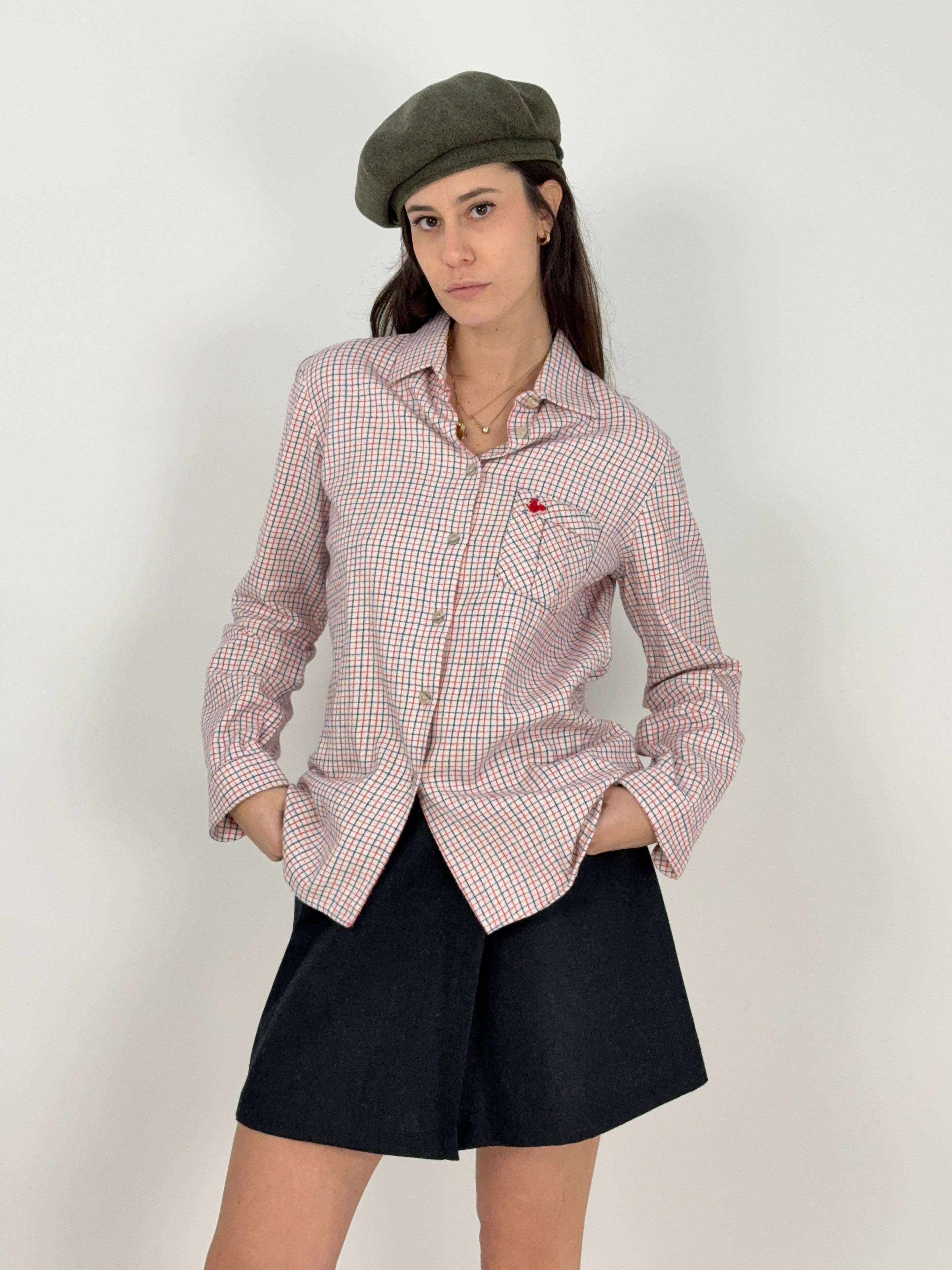 Camicia Bailo anni '70 in flanella di cotone