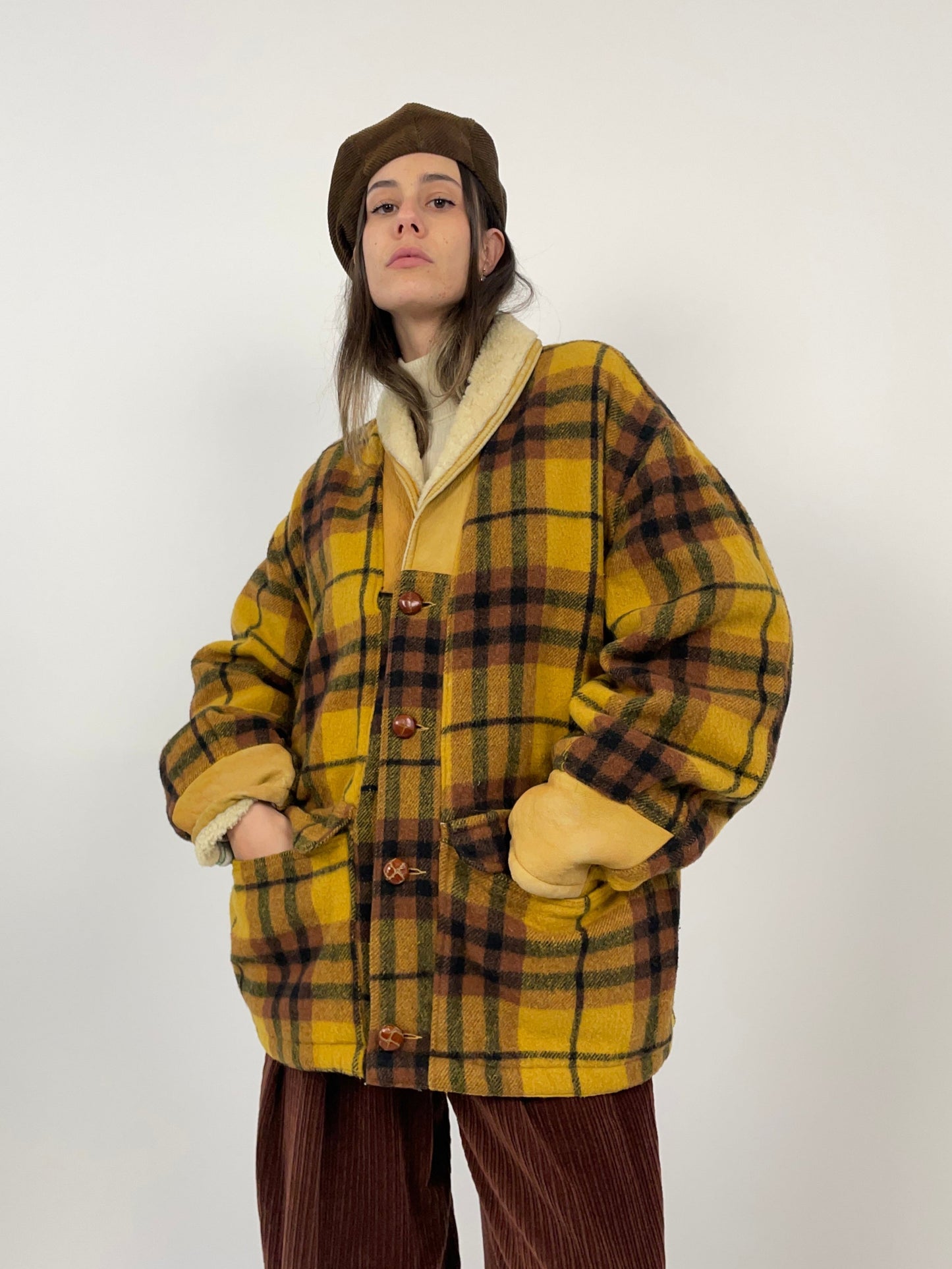 cappotto-shearling-anni-80-in-lana-a-quadri