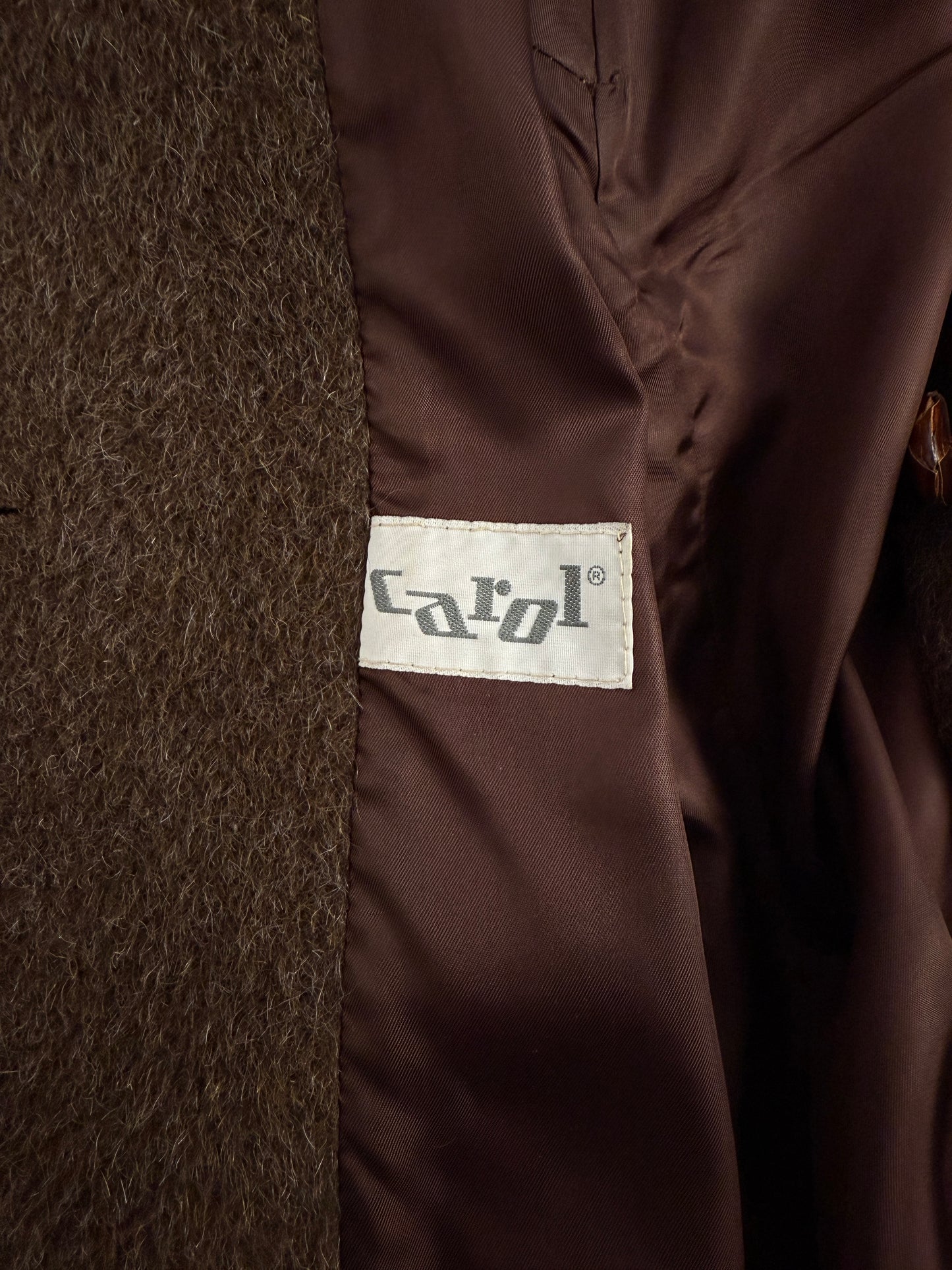 Cappotto in lana spazzolata anni ’70