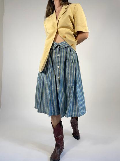 1980s Uniform Skirt