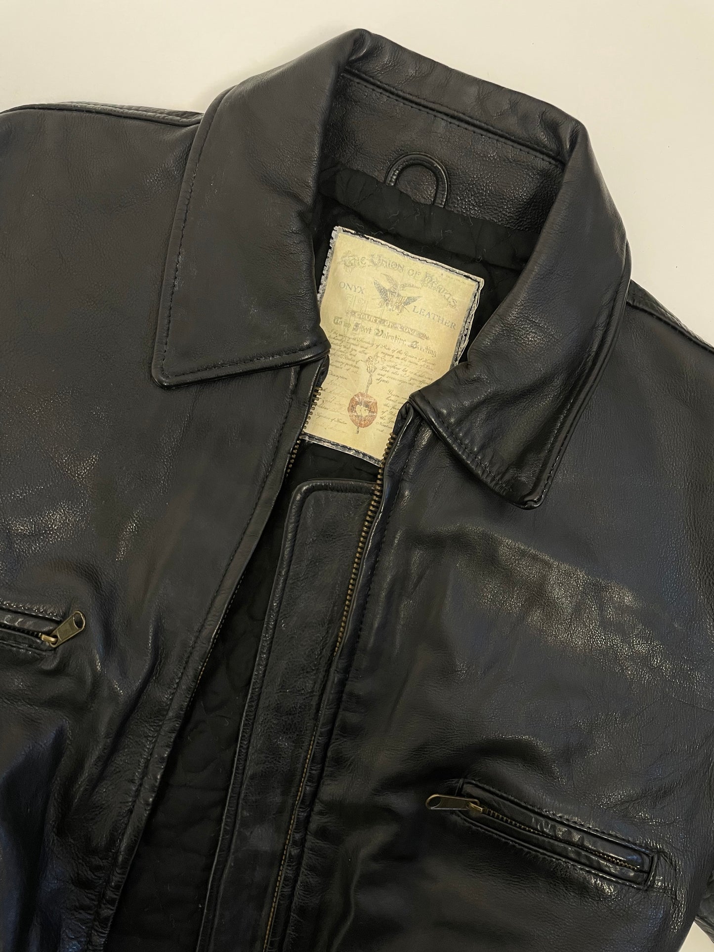 Onyx leather jacket vintage