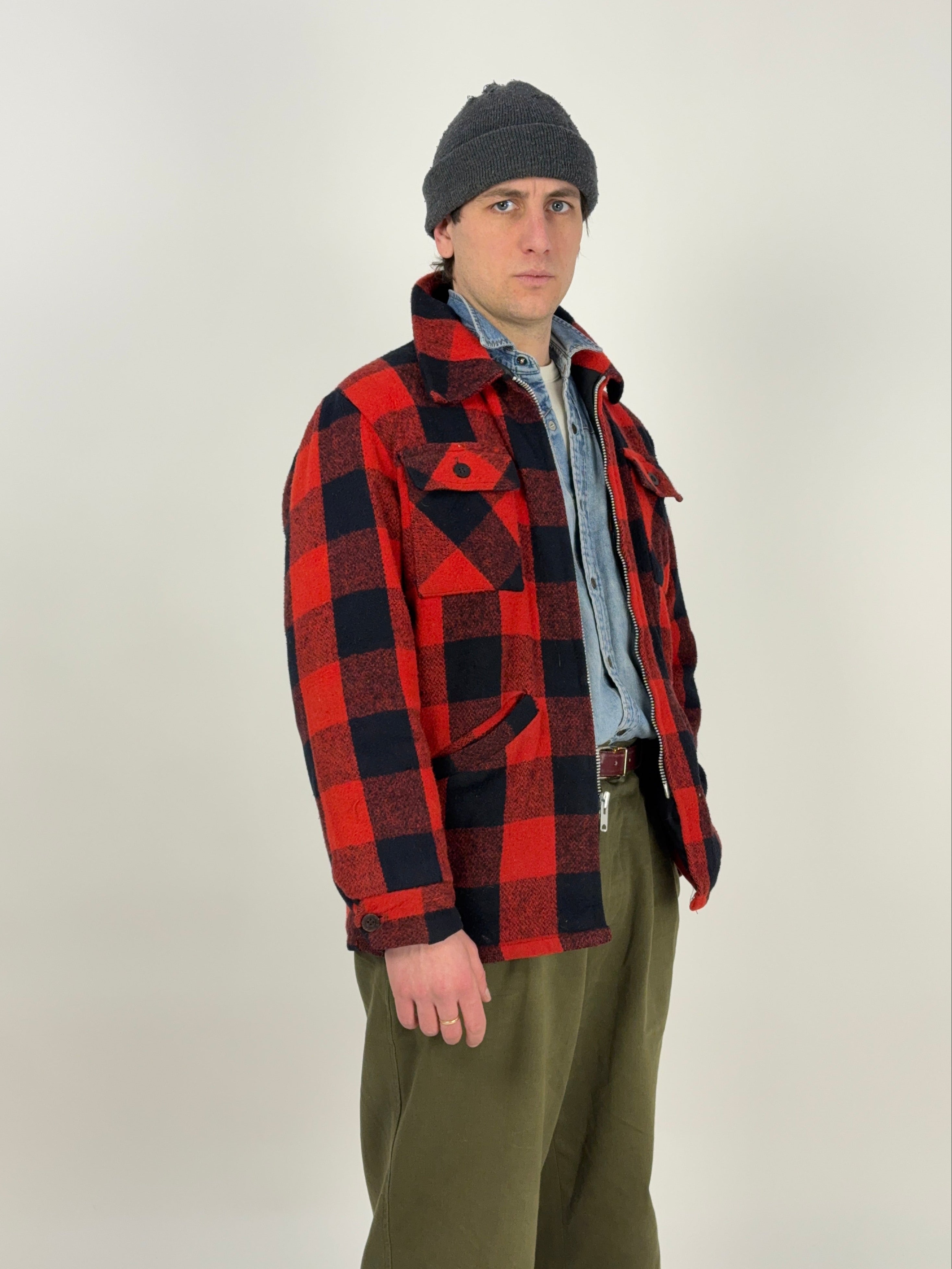 Giacca Buffalo Check in lana anni ’60/’70