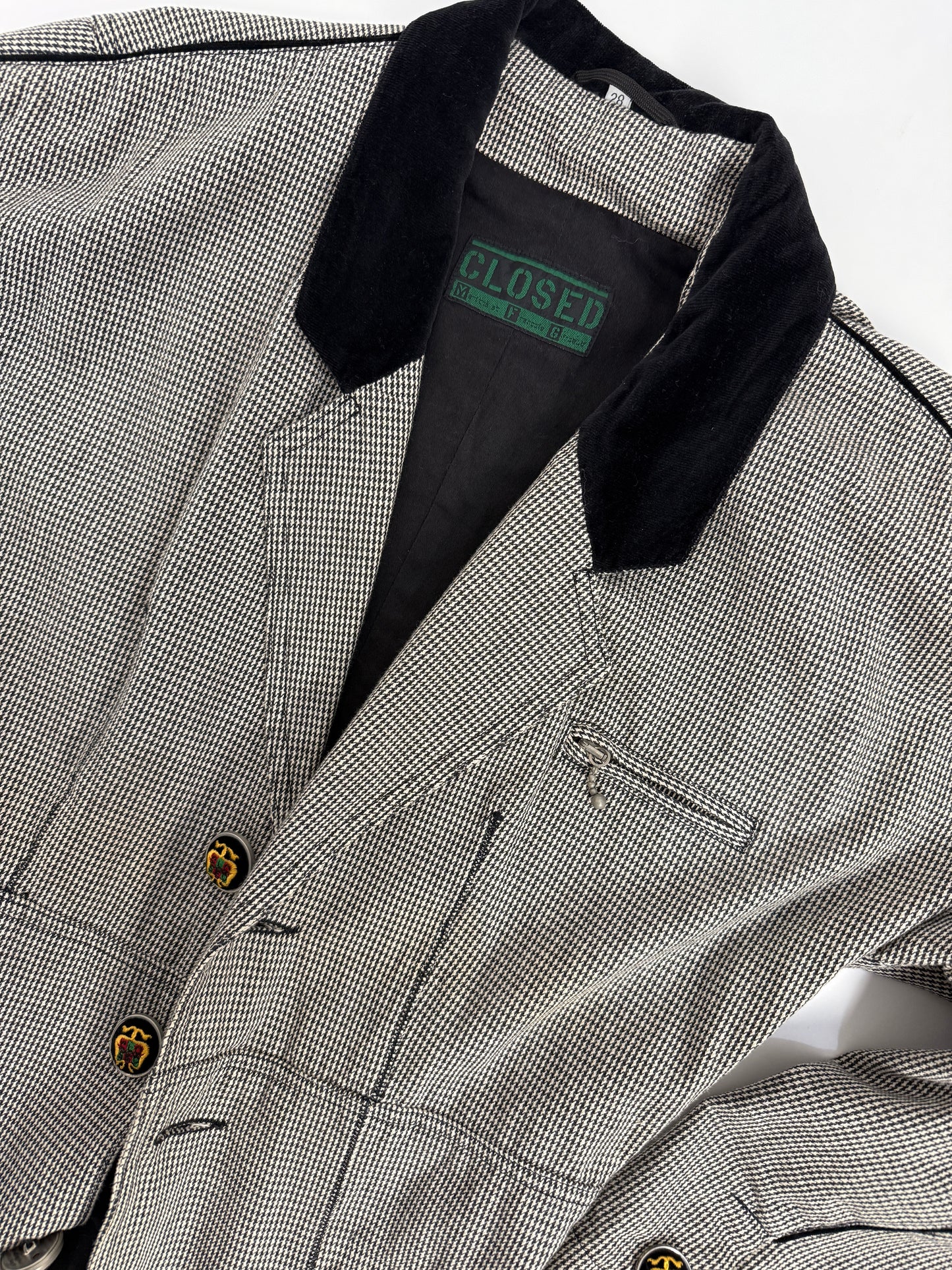 Giacca CLOSED anni ’80 in pied de poule