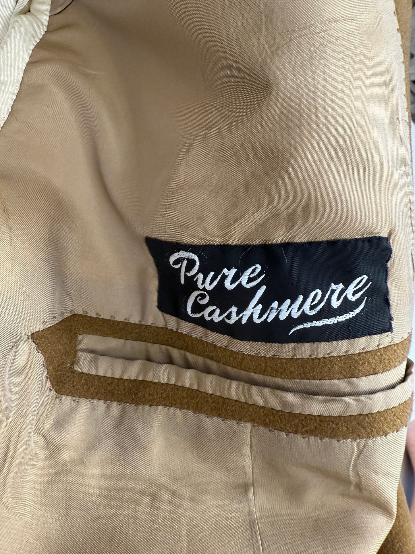 Cappotto doppiopetto in puro cashmere vintage