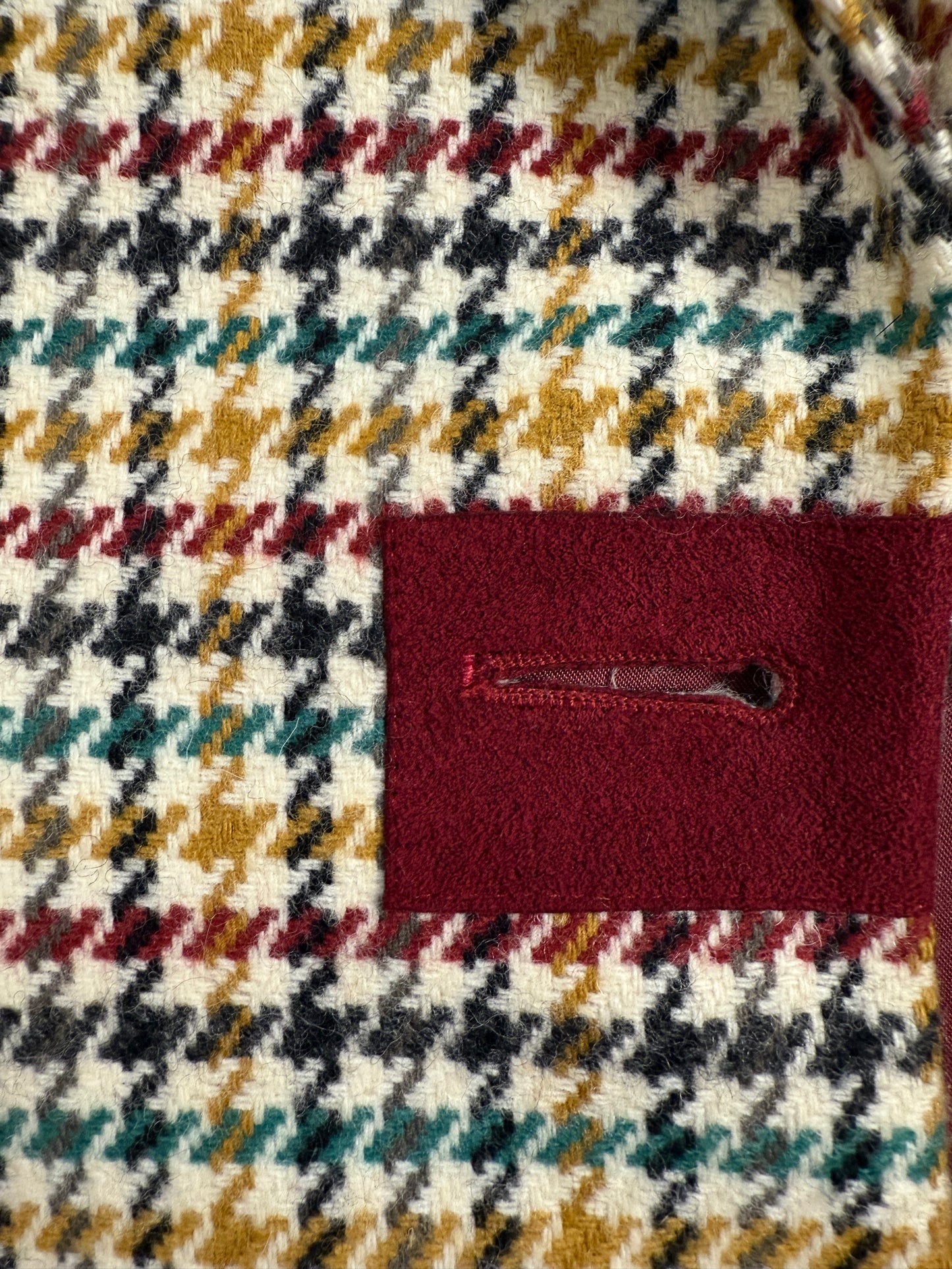 Giacca vintage in lana pied de poule