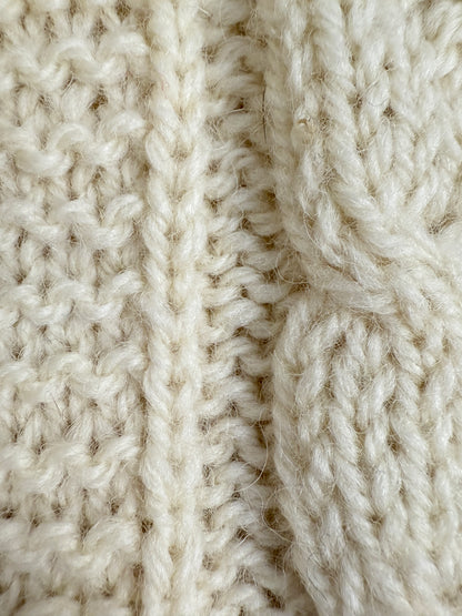 Maglione a trecce in lana