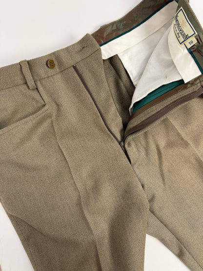 Pantaloni in lana rigata anni '80/'90