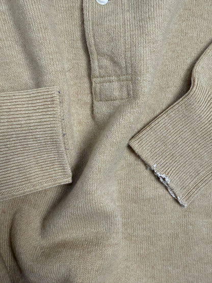 Maglia henley in cashmere – Knit Giapponese